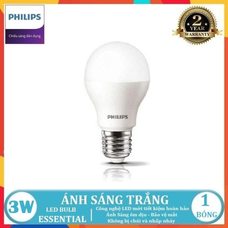 BÓNG ĐÈN LED BULB PHILIPS ESSENTIAL 3W - 5W - 7W - 9W - 11W E27 A60 ( TIẾT KIỆM ĐIỆN NĂNG - CHẤT LƯỢNG SÁNG CAO - 2 MÀU ÁNH SÁNG LỰA CHỌN TRẮNG VÀ VÀNG )