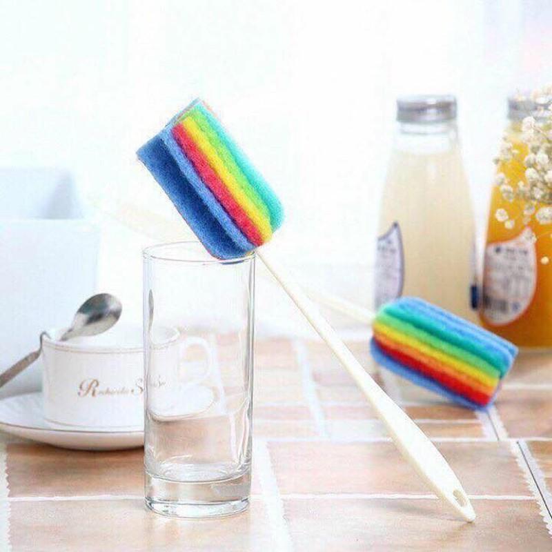 [HCM]cọ ly cọ bình bọt biển 7 màu