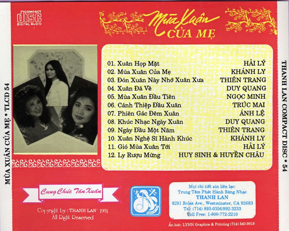 Mùa Xuân Của Mẹ (Thanh Lan CD054)