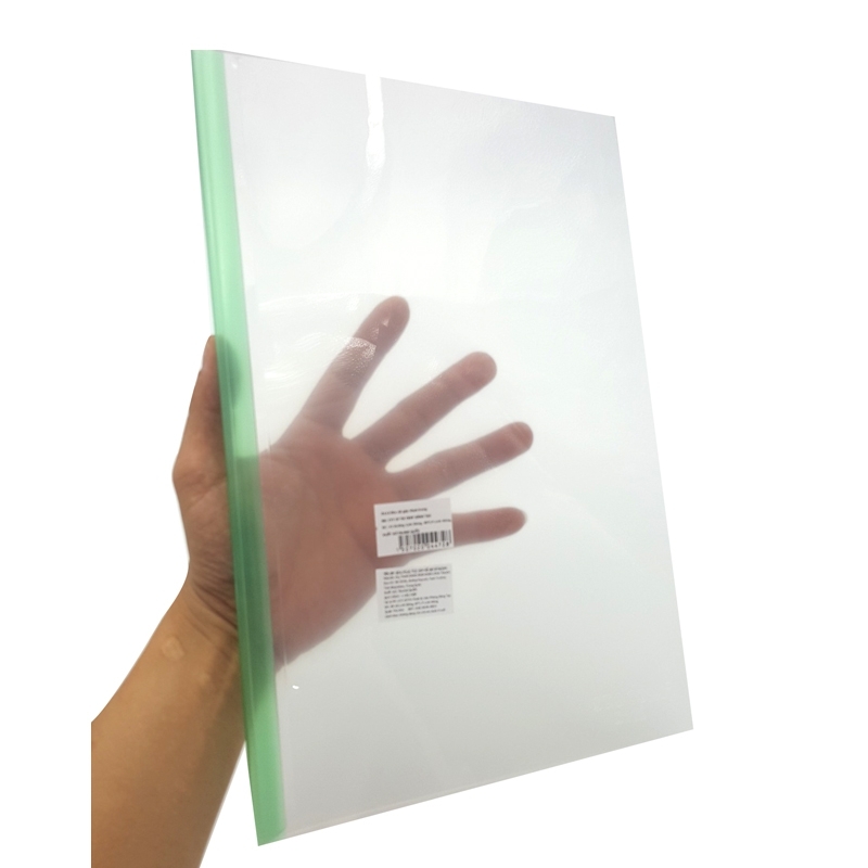 [Combo 10 cái] Bìa Rút Gáy Nhựa Đục/Trong Khổ A4 Stacom - D111C/D112