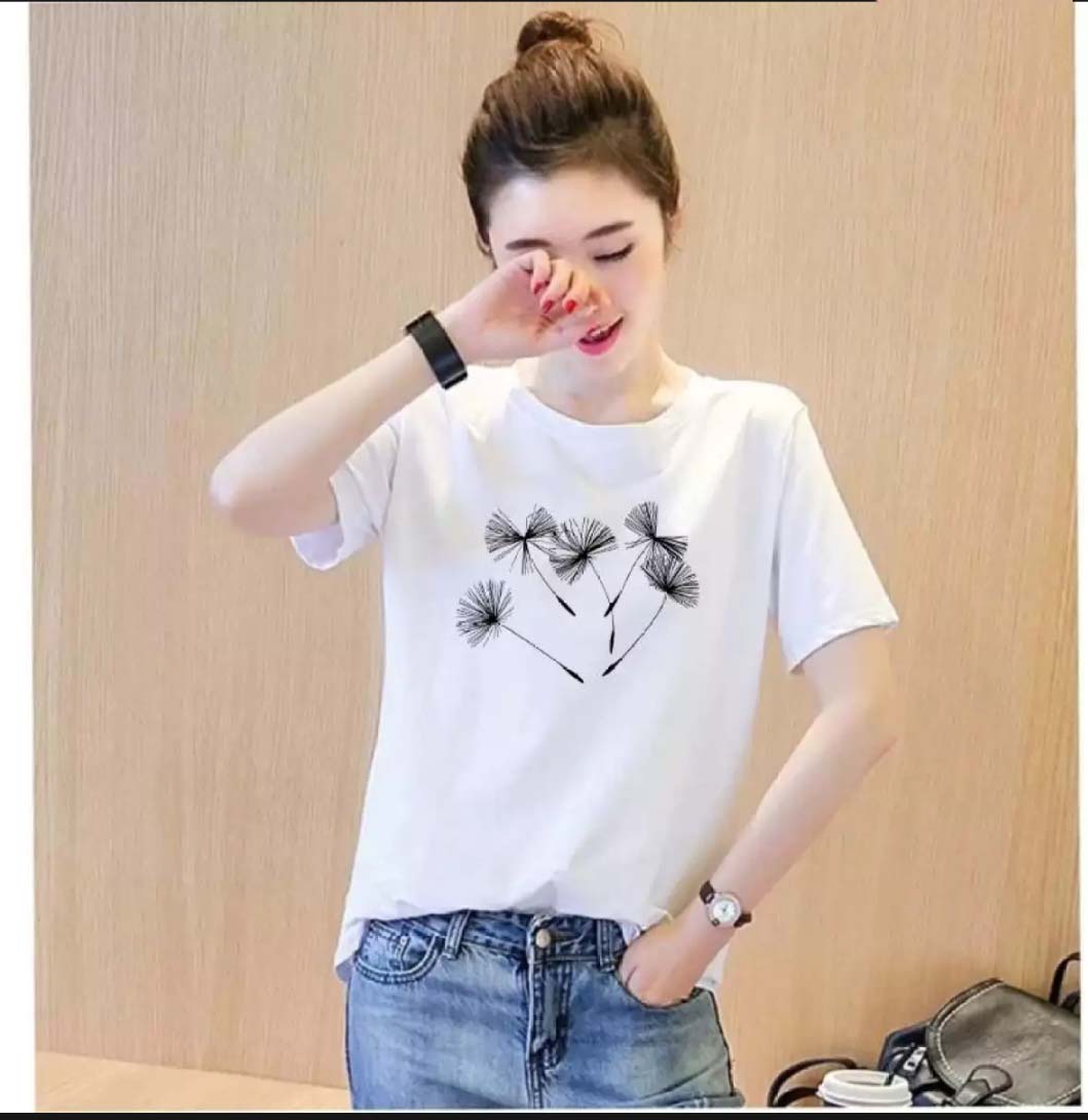 [HCM]áo thun nữ Hàn Quốc in hình Bồ Công Anh độc đẹp vải dày mịn mát