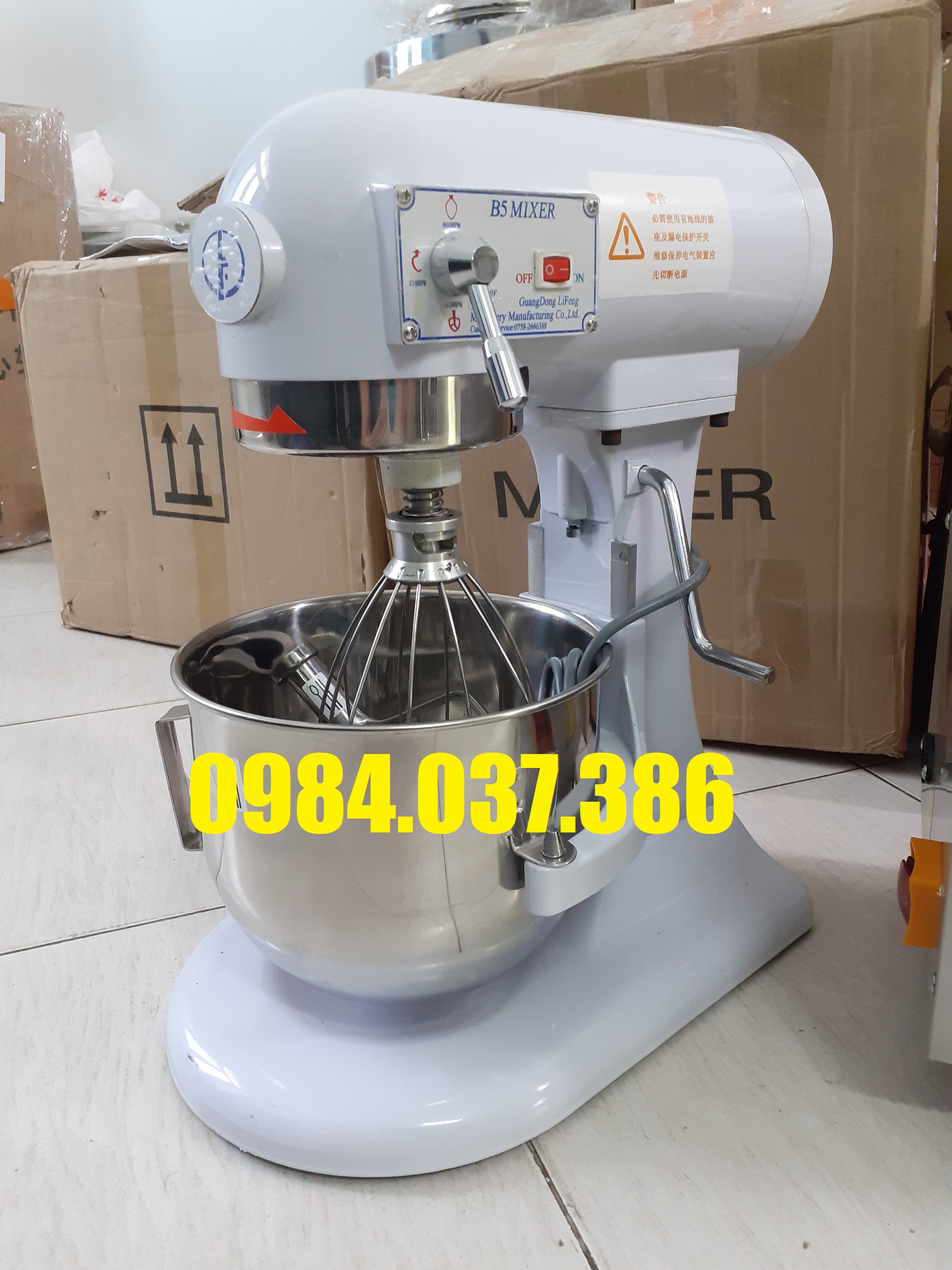 Máy trộn bột làm bánh, Máy nhồi bột đánh trứng đa năng 3 tốc độ