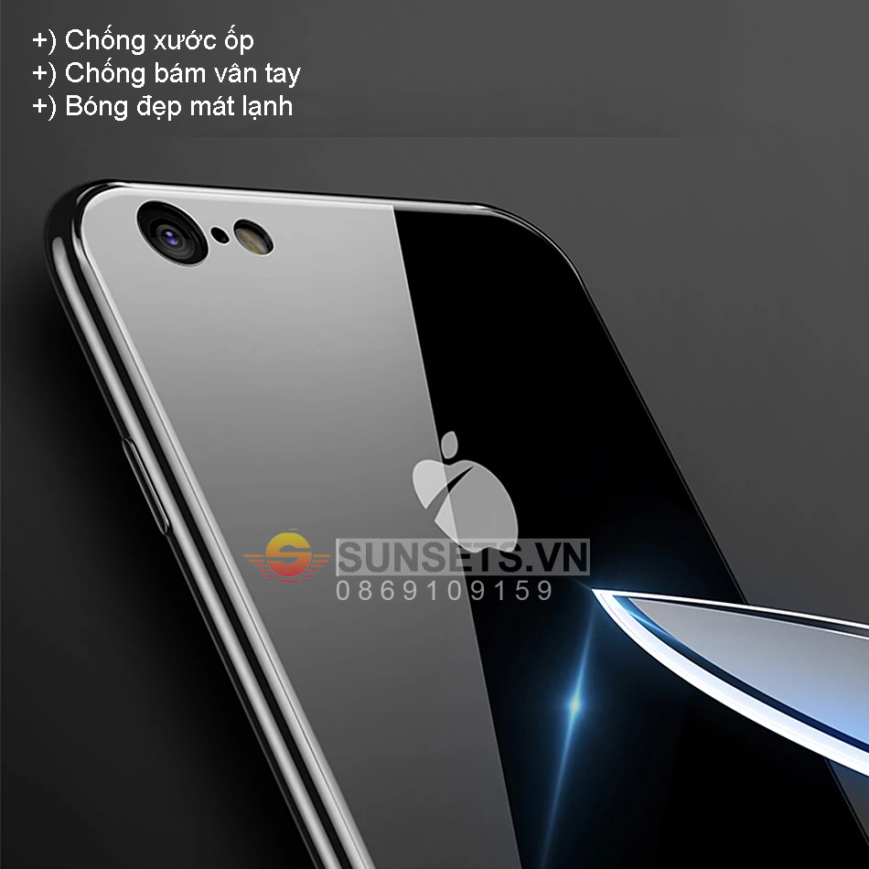 Ốp lưng iPhone 13/ 12 / 11 Pro Max Kính Bóng bảo vệ camera