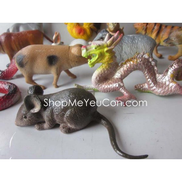 Bộ đồ chơi 12 con giáp, mô hình con vật 12 con giáp