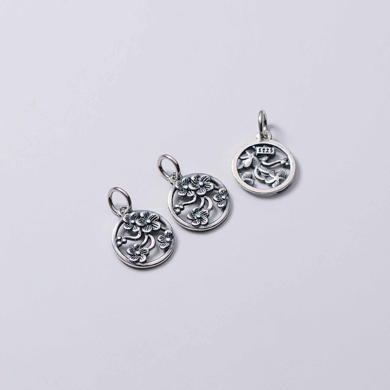 [S925] Charm bạc hoa - MH647