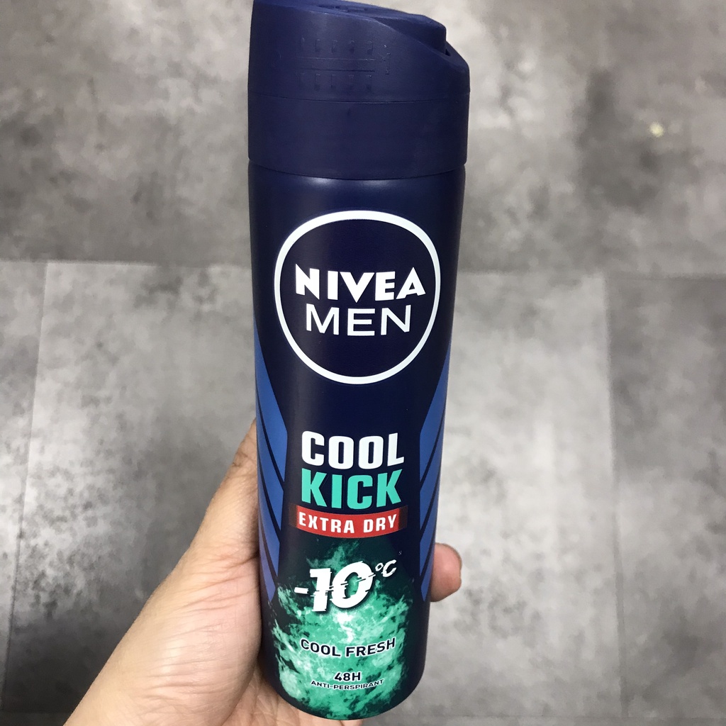 Spray deodorant male Nivea Men spray full-body male 150ml - sịt scented body-Ebony Fashion Shop