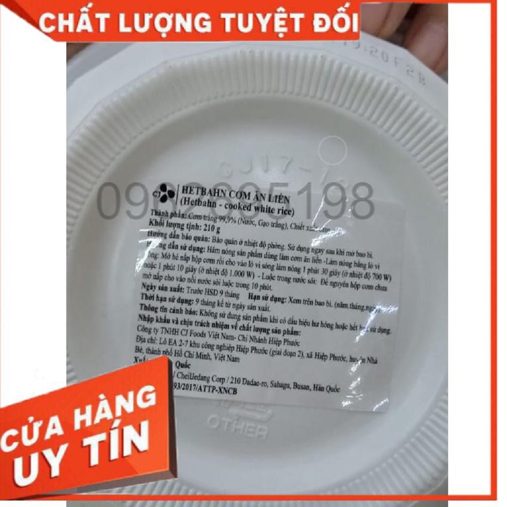 Cơm Trắng Hàn Quốc CJ ăn liền