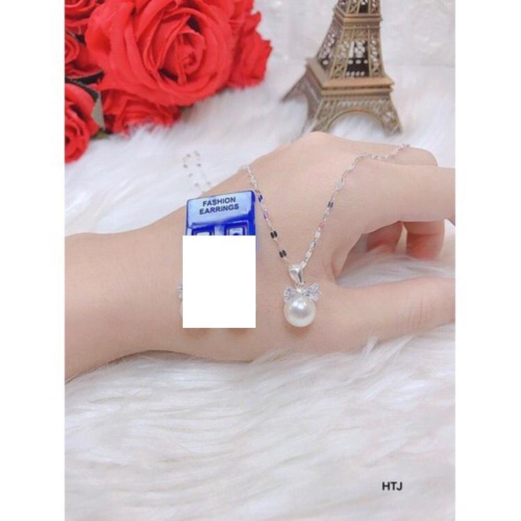 Bộ trang sức bạc giả trai 3 món
