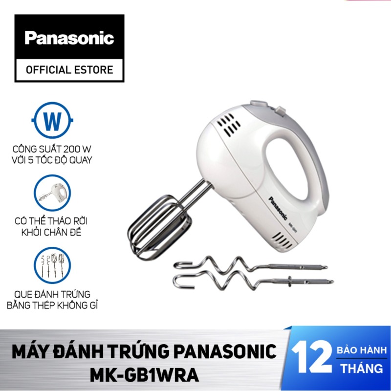 Giá bán Máy Đánh Trứng Panasonic MK-GH1WRA - Bảo Hành 12 Tháng - Hàng Chính Hãng
