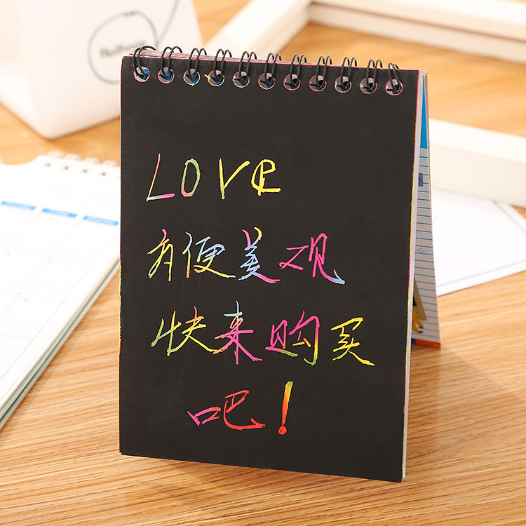 Sổ Scratch Note - Sổ Than Ma Thuật Cầu Vồng DIY MIM SCRATCHNOTE095