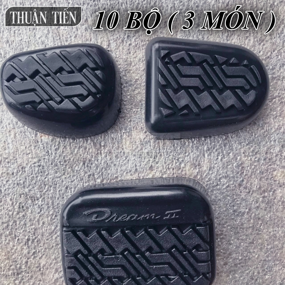 Stainless steel shift knob and brake lever set or wave RS, wave a, wave s110. .. Set includes 3 pieces of 2 gear shift knob and pedal