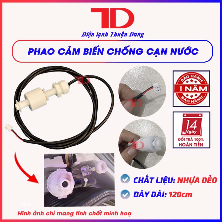 Dây cảm biến mực nước và phao chống cạn dành cho quạt làm mát - Điện Lạnh Thuận Dung
