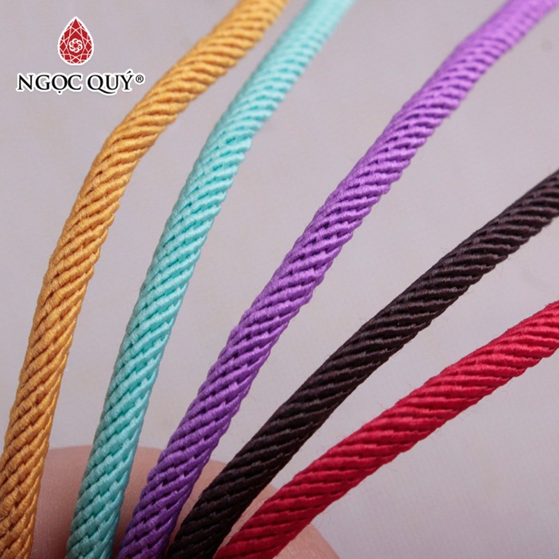 [HCM]Cuộn dây vải dù lõi 4mm dài 10m - Ngọc Quý Gemstones