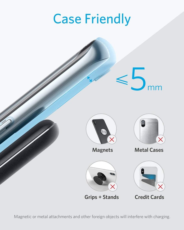 Đế sạc nhanh không dây Anker Powerwave Stand A2524 [Hàng Mỹ]