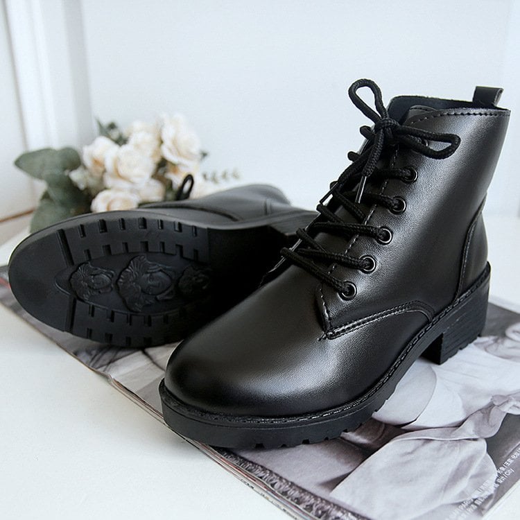 Giày boot nữ phong cách ulzzang đế cao 2cm B148