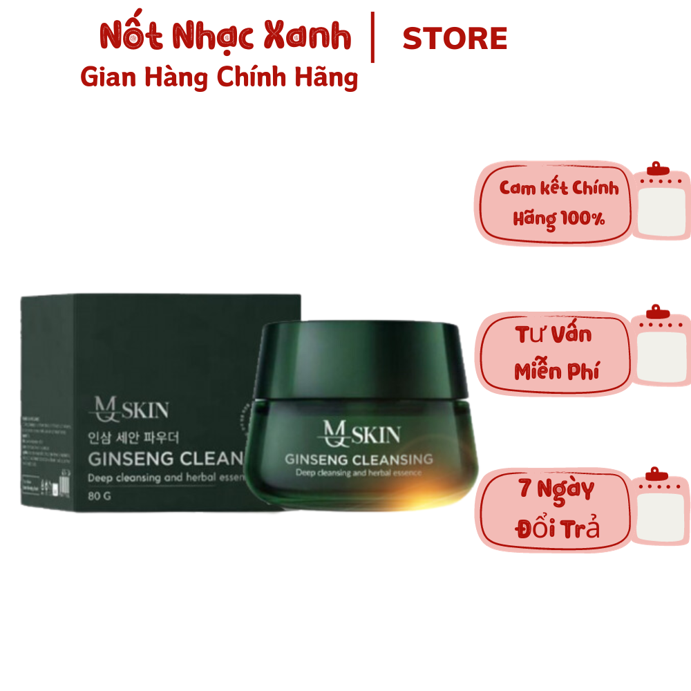 [HCM]Bột Sữa Rửa Mặt Nhân Sâm MQSkin (100ML Mẫu Mới)
