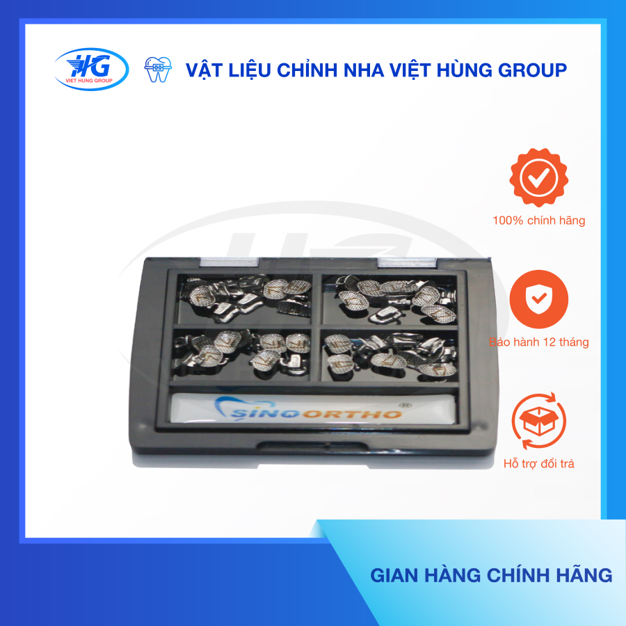 Mắc cài răng 7 sino ortho dùng trong niềng răng - việt hùng group