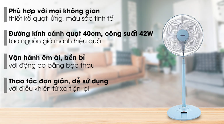 Quạt cây Panasonic F-308NHB 42W ( BLUE)