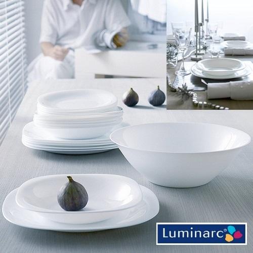 (ẢNH THẬT) Đĩa sứ thủy tinh 26cm Carine D2373 làm bằng thủy tinh an toàn sức khỏe, dùng được lò vi sóng và máy rửa bát, hàng chuẩn chính hãng - 1 CHIẾC