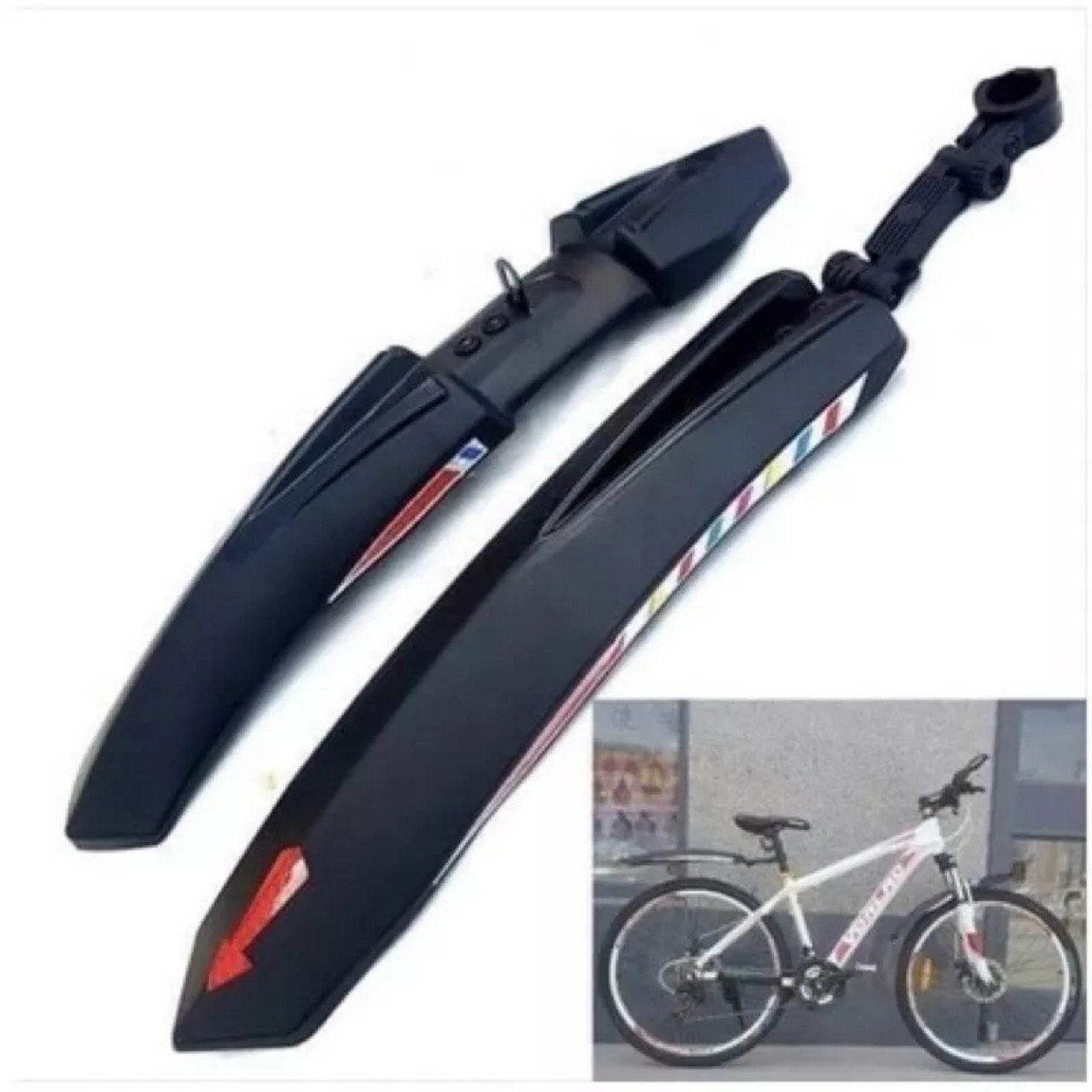 Dè chắn bùn xe đạp MTB 0260 có miếng dán phản quang