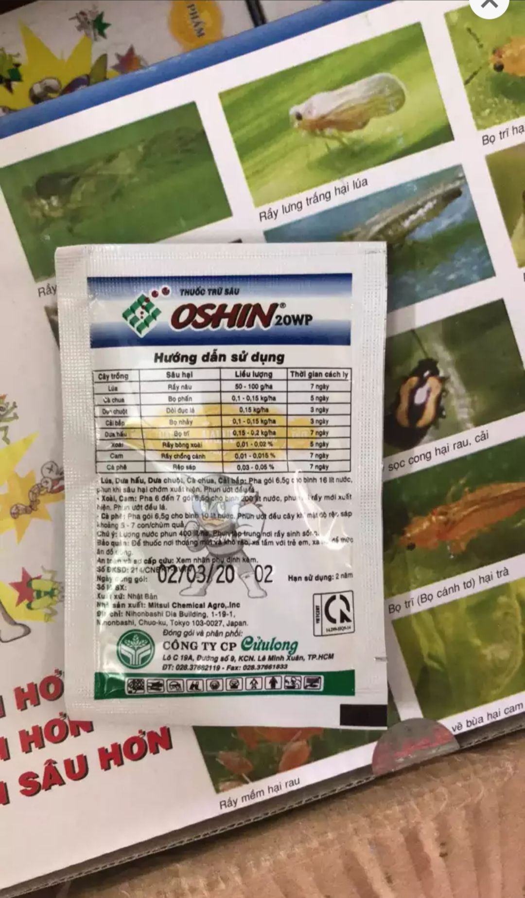 2 gói oshin trừ rầy hiệu quả.