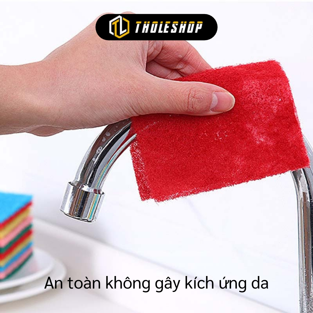 Combo 10 miếng bọt biển rửa chén - Cước rửa chén siêu sạch - Miếng cọ chén đĩa, chà nồi