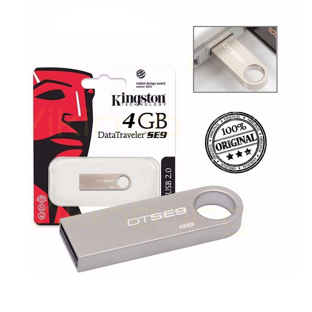 USB 2.0 kingston data traveler se9 4gb - dung lượng thực