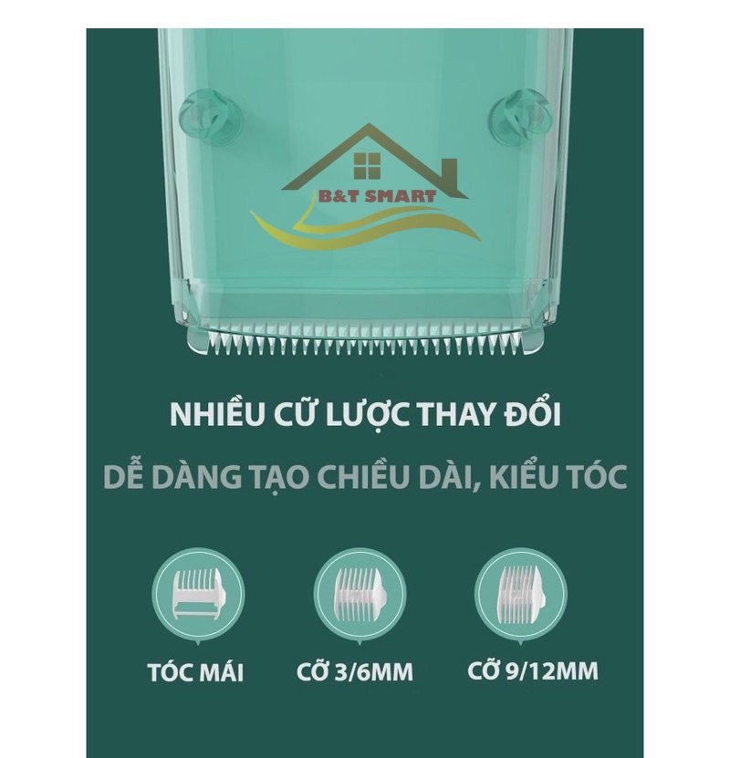Tông đơ cắt tóc chính hãng MISUTA hút tóc tự động