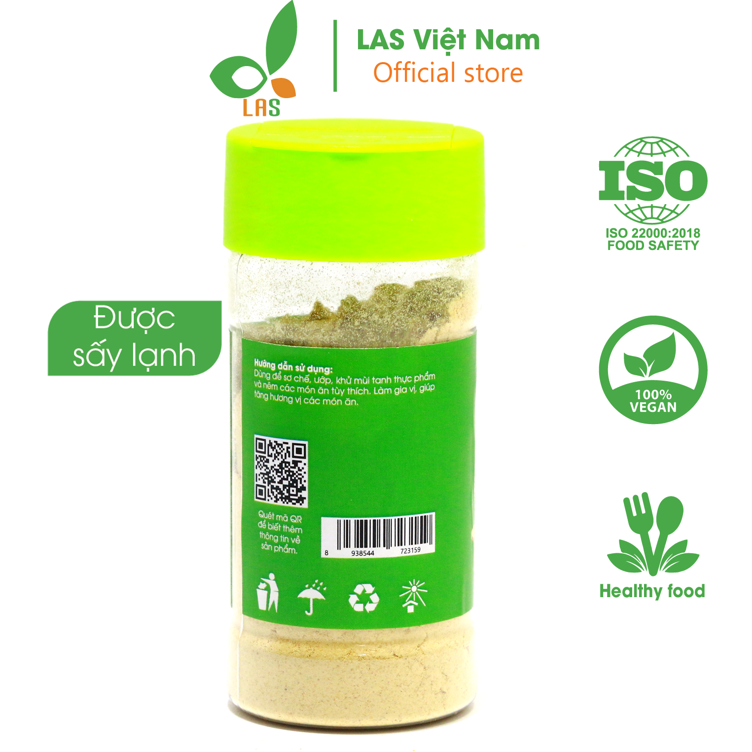 Hũ bột gừng - 30gr - LAS Việt Nam