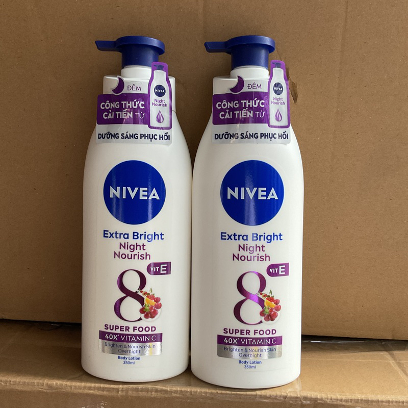 [HCM]Sữa dưỡng thể săn da Nivea Night White 350ml