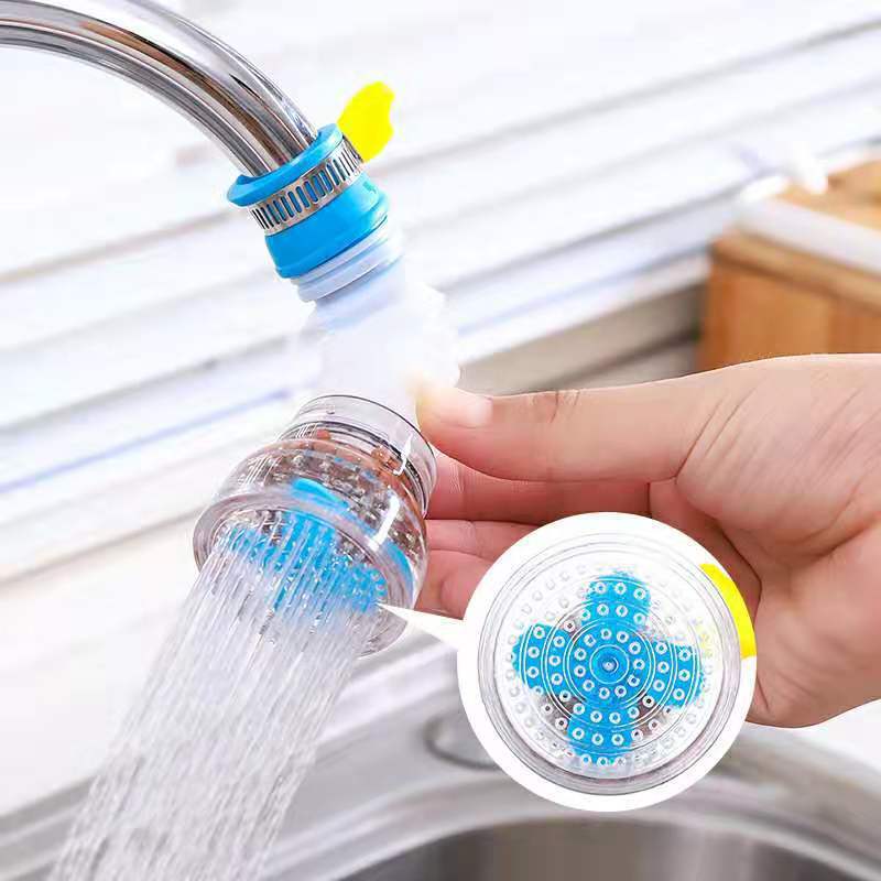 Đầu Vòi Lọc Nước Mini Xoay 360 Độ Tăng Áp Lực Có Khóa Có Thể Kéo Dài