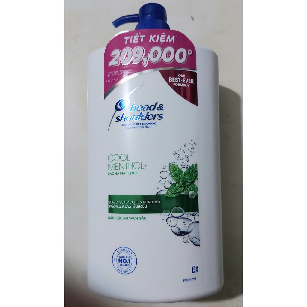 Dầu Gội Head & Shoulder 1800ml Bạc Hà Mát Lạnh (Dầu Gội Head & Shoulder 1.8kg)