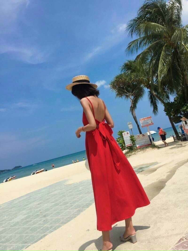 MAXI ĐI BIỂN CỘT NƠ SAU SIÊU XINH-QA STORE2020