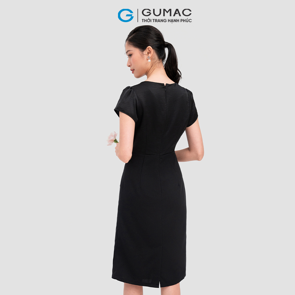 Đầm cổ đổ thời trang GUMAC DC11069