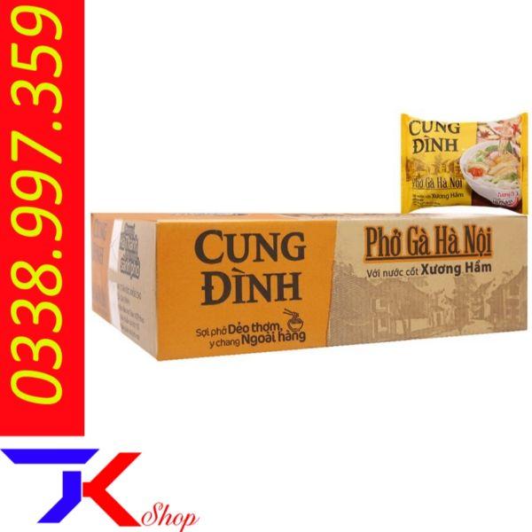 Thùng 30 gói phở gà Hà Nội Cung Đình 68g