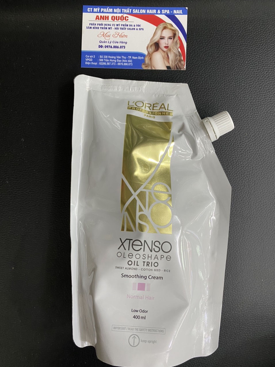 Thuốc Duỗi, Uốn Tóc Loreal X-Tenso Moisturist 400Ml
