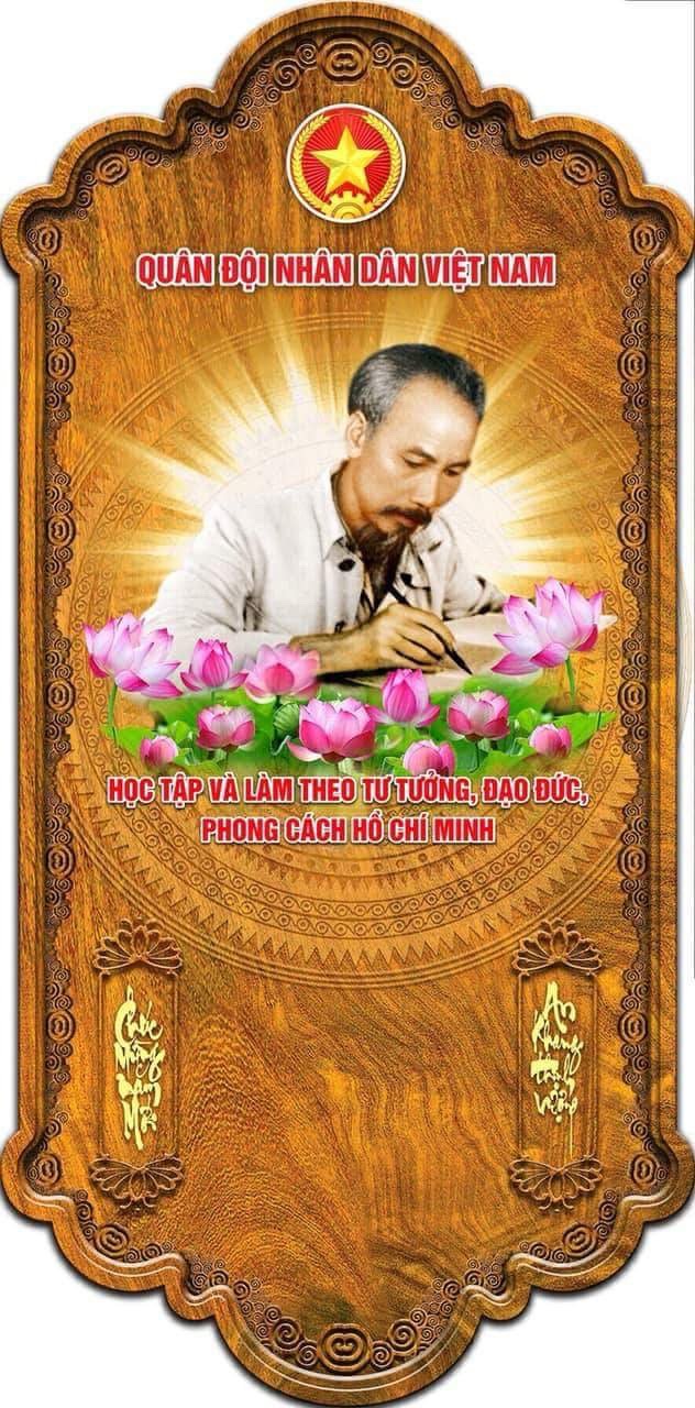 [HCM]LỊCH GỖ PHONG THỦY BÁC HỒ QUÂN ĐỘI