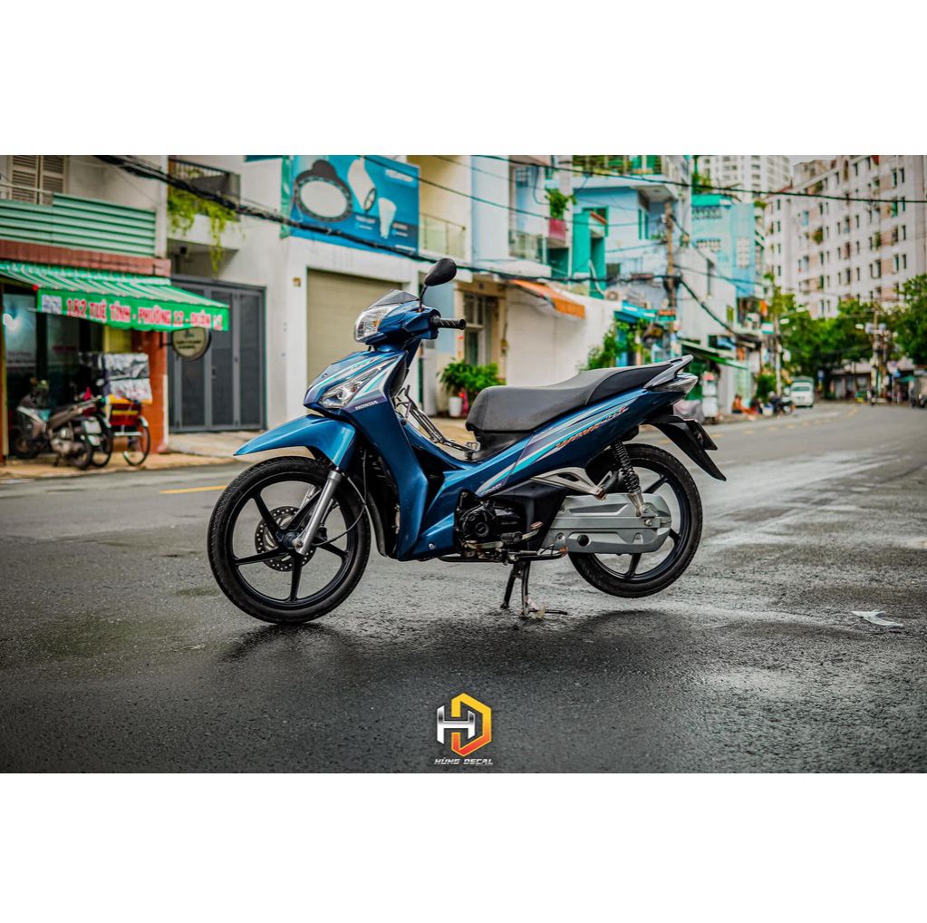 [FreeShip] [] Tem rời Wave 125i - Mẫu xanh bạc