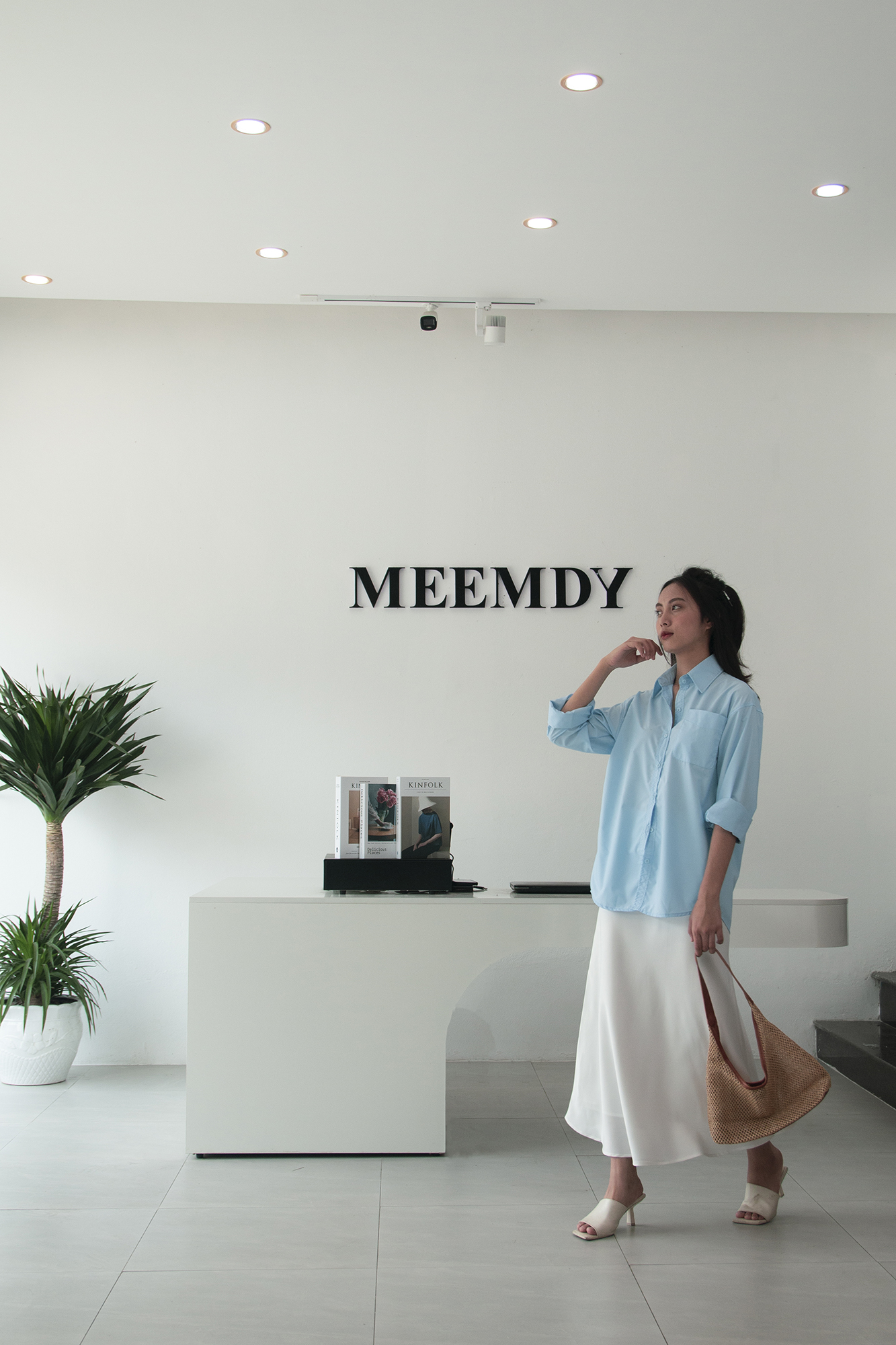 Chân váy lụa vân gỗ nữ dài Meemdy 2 lớp nhiều màu