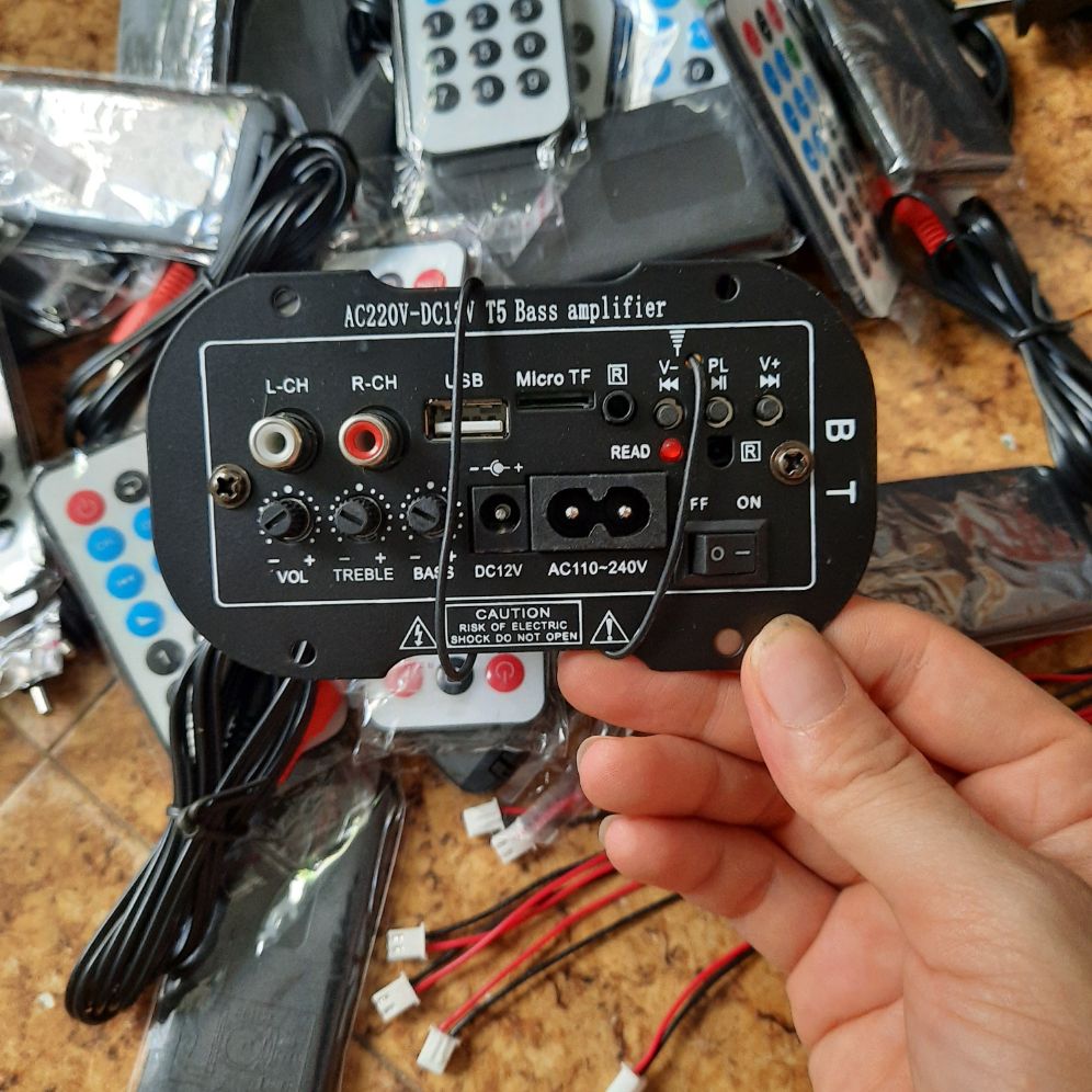 Mạch Loa có Bluetooth 12V Và 220V - Đầy đủ phụ kiện