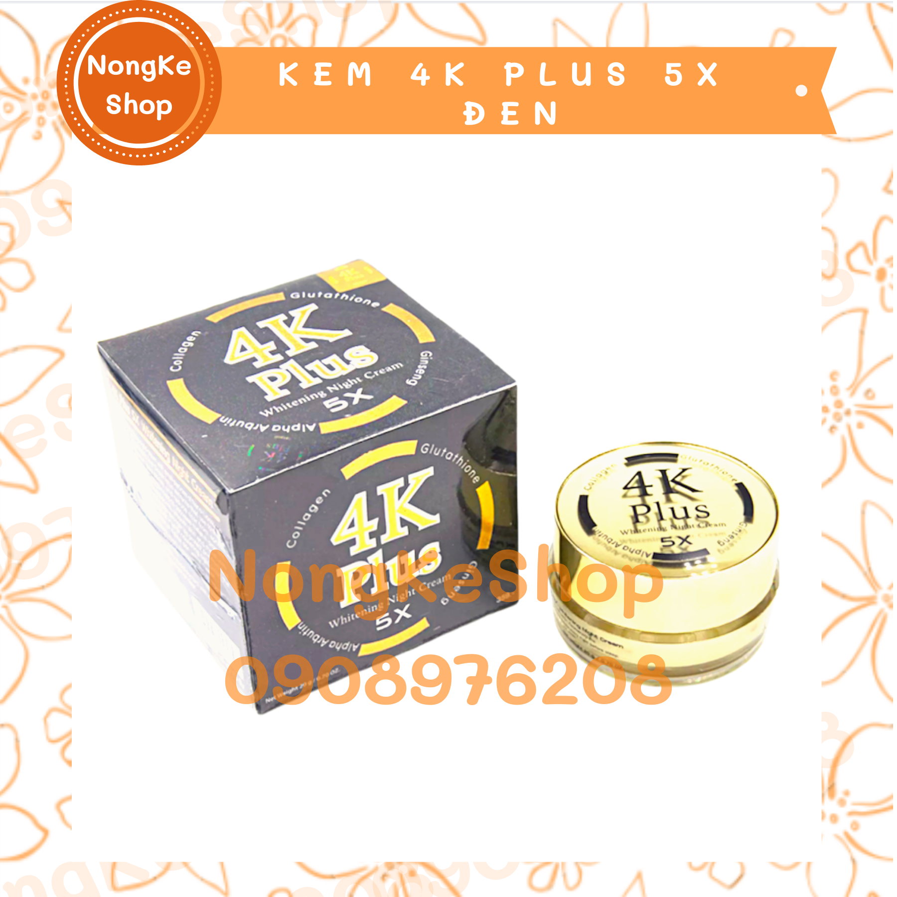 (100% Thái) Kem 4K Plus 5x 20g Thái Lan