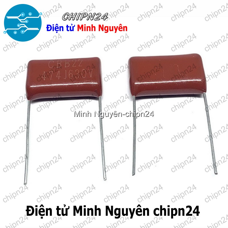 [5 con] (G54) Tụ CBB 630V 474J 474 (0.47uF) 20mm