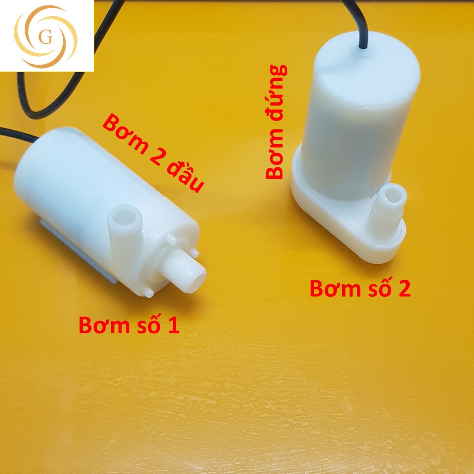 Máy bơm chìm mini 3-5v dc - bơm mini hồ cá