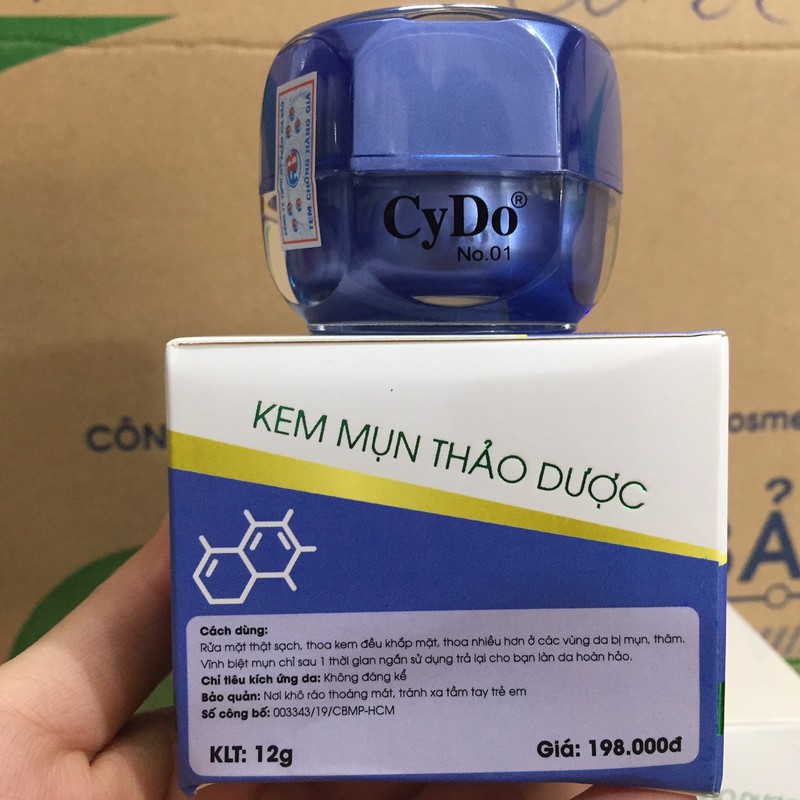 Kem mụn thảo dược cydo 12g