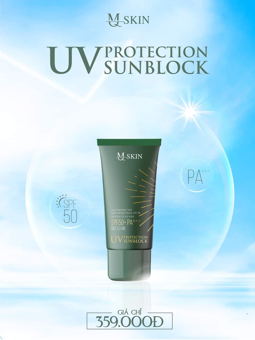 Kem Chống Nắng MQ SKIN 50ml