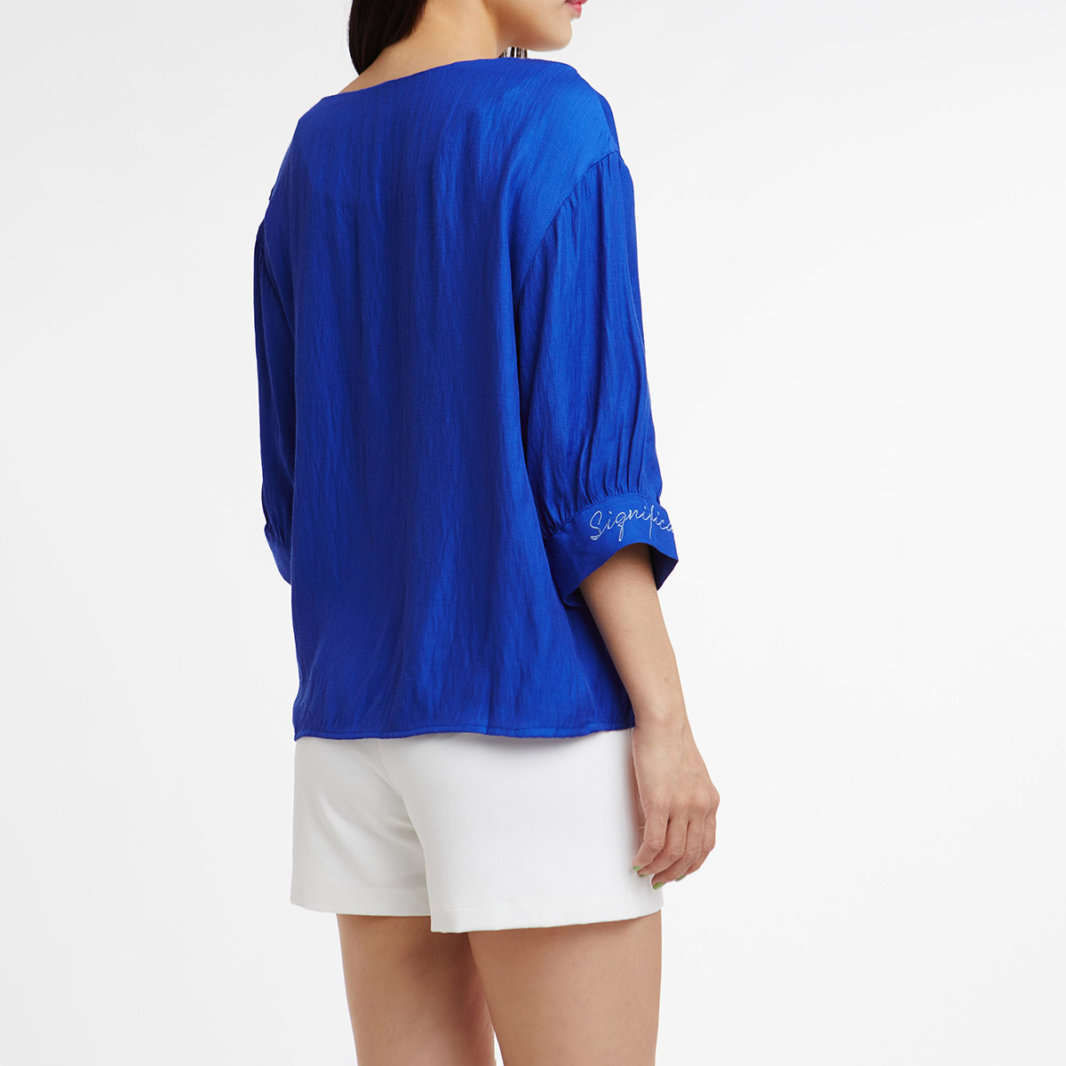 Ninomaxx 1911039 brand women's fashion casual N & M half sleeve shirt tops blouse