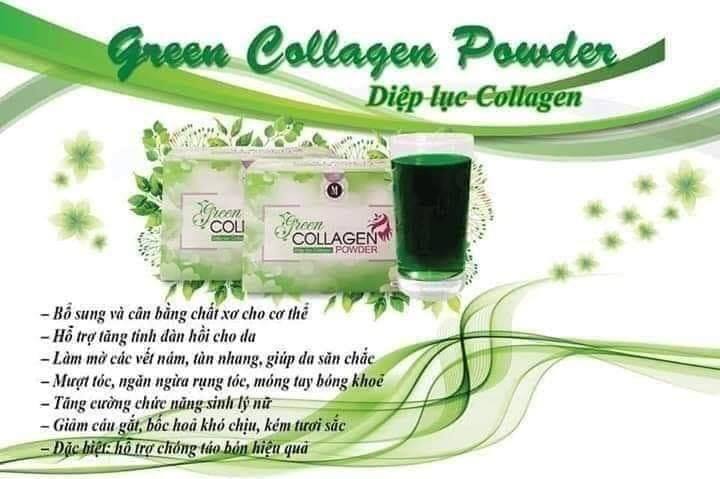 Bột diệp lục collagen (hộp 30 gói)