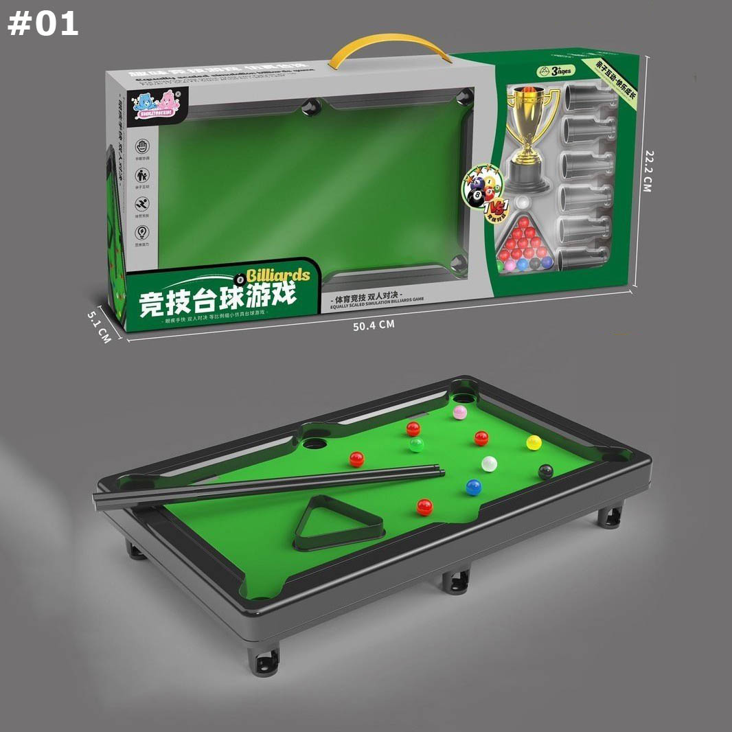 Ban bi a mini ban bida mini cho bé cỡ lớn hàng cao cấp 10 bi đanh so - mat ban phủ nỉ 2 gậy chọc