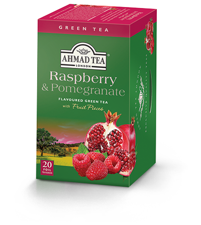 TRÀ XANH AHMAD ANH QUỐC - LỰU & MÂM XÔI- Raspberry & Pomegranate