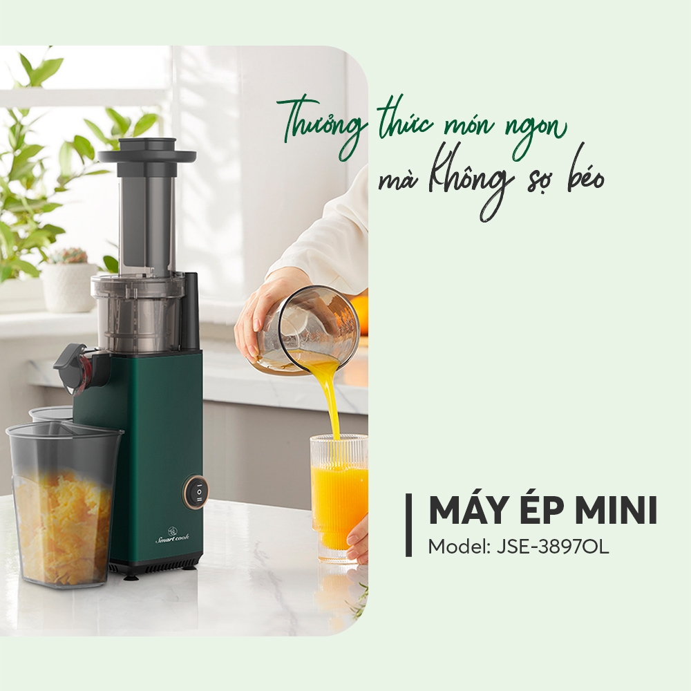 Máy ép chậm trái cây mini Smartcook JES-3897OL